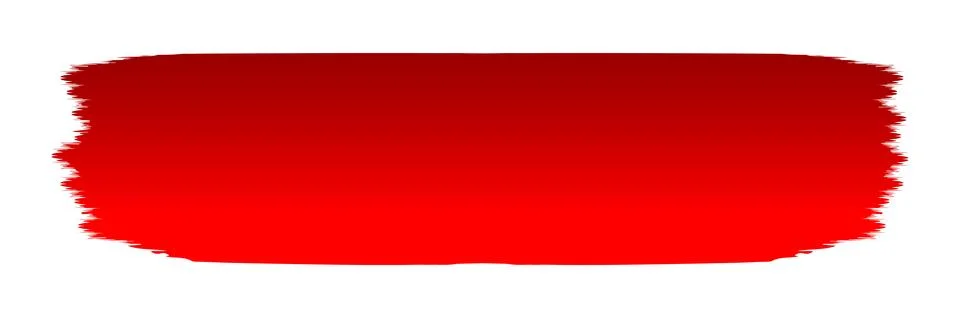 Vibrant red gradient paint brush stroke grunge texture distress edges banne.. Stock Illustration