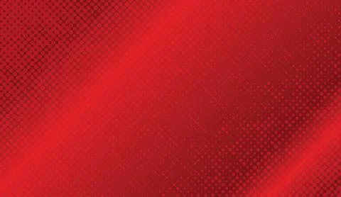 Vibrant red halftone background with dot pattern and glowing diagonal light Stock Illustration