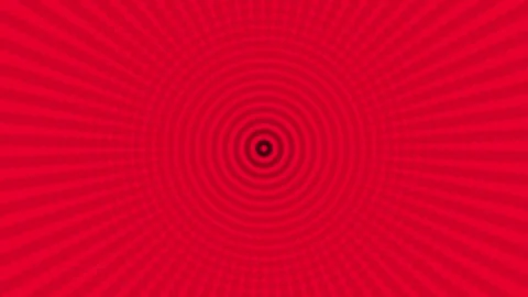 Vibrant Red Halftone Circle Pattern Background Animation Dynamic Concentric Stock Footage 313076285