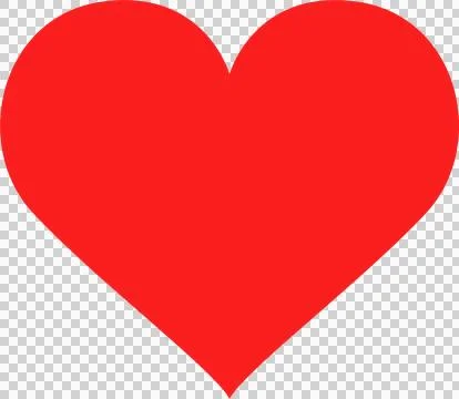 A vibrant red heart against a solid black background, simple and bold symbo.. Illustrazione stock