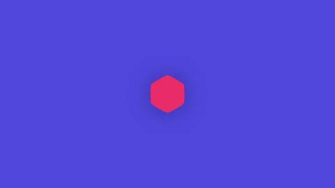 Vibrant Red Hexagon on Deep Blue Background with Soft Gradient Effect 스톡 동영상 341926809