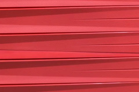 Vibrant Red Horizontal Striped Foto stock