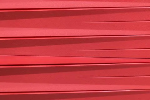 Vibrant Red Horizontal Striped 写真素材