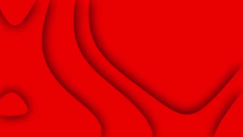 Vibrant Red Layered Abstract Background - Smooth Curves Video Stock Footage 327478677