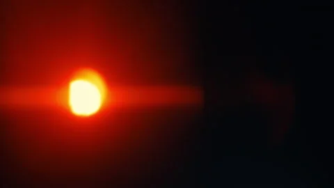 Vibrant red lens flares light leak overlay with black background Stock Footage 297613651