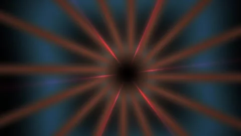 Vibrant red light rays on black. Stock Footage 340042840