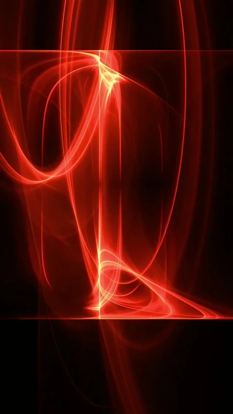 Vibrant red light trails. Glowing abstract motion graphics. Stock Footage 339778660