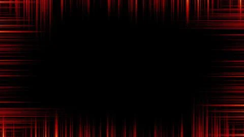 Vibrant red lines on black background for modern design Stock Illustration