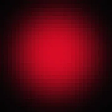 Vibrant Red Mosaic Pixel Pattern with Dark Gradient Border Background Stock Illustration