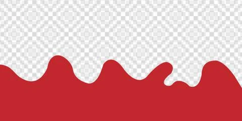 Vibrant red mountain range silhouette with smooth gradient. 스톡 일러스트