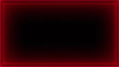 Vibrant red neon light frame pulsating and glowing on dark grid background Stock Footage 337575795