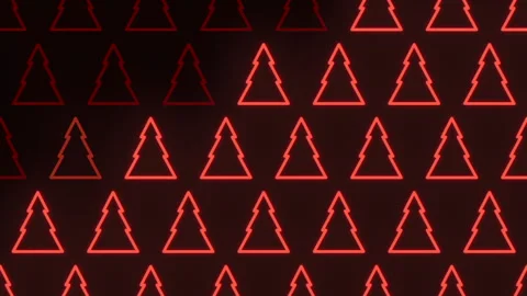 Vibrant red neon triangle pyramid pattern design 스톡 동영상 317158167