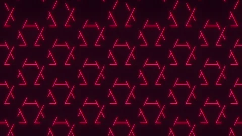 Vibrant red neon zigzag pattern with diamond shape Stock-Footage 300782336