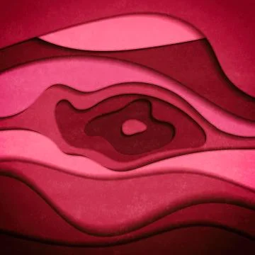 Vibrant red paper cut background Stock Illustration