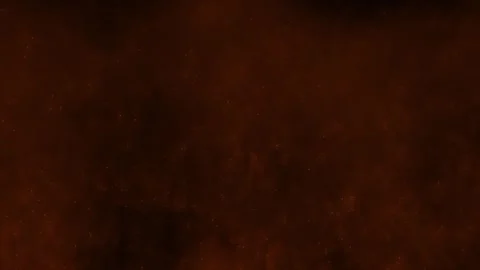 Vibrant red particles are moving in the black space Stock Footage 306159543