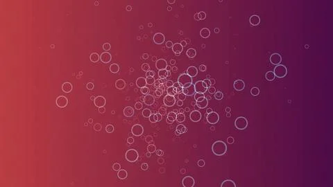 Vibrant red purple gradient background with white circles Ilustración de archivo