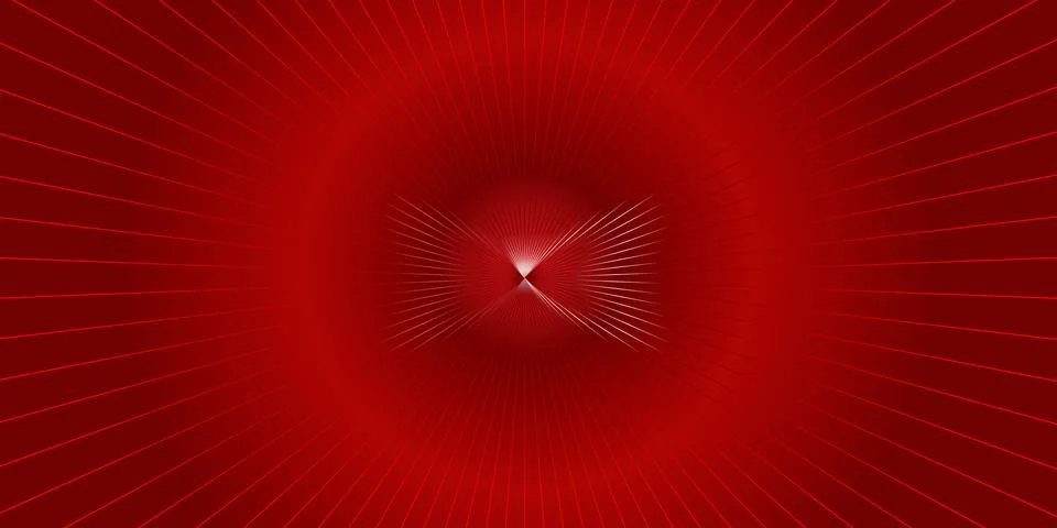 Vibrant Red Sunburst Vector Layout with Zoom Effect Illustrazione stock