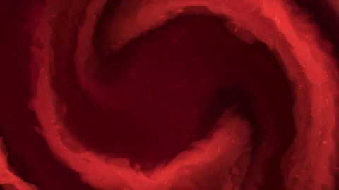 Vibrant Red Swirling Liquid Abstract Background Motion Stockbeeldmateriaal 339705498