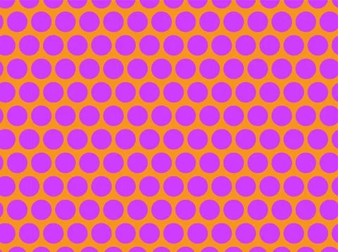 Vibrant repeating pattern of overlapping circles background, creating a ret.. Illustrazione stock