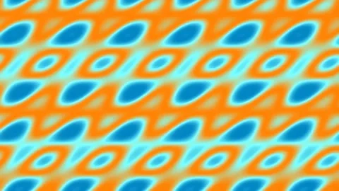 Vibrant retro abstract geometric background pattern with flowing wave lines Stock Footage 341058573