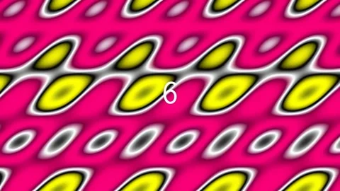 Vibrant retro abstract wave background with repeating pink and yellow geome.. Stock Footage 342093899