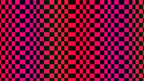 Vibrant Retro Chromatic Digital Checkerboard Pattern Background Seamless Te.. Stock Footage 337702959