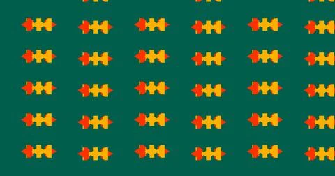 Vibrant Retro Circle Pattern in Teal and Blue Stockillustratie