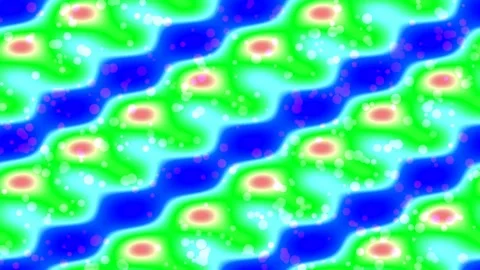 Vibrant Retro Geometric Wave Pattern Background for Digital Design and Wall.. Stock Footage 337704381
