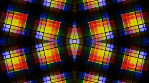 Vibrant Retro Plaid Grid Abstract Motion Graphics Background Stock-Footage 334761025