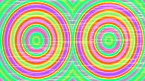 Vibrant Retro Psychedelic Abstract Circle Wave Background Pattern Stock Footage 337497050