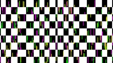 Vibrant Retro Psychedelic Pattern Background Loop - Colorful Abstract Geome.. Stock Footage 339488211