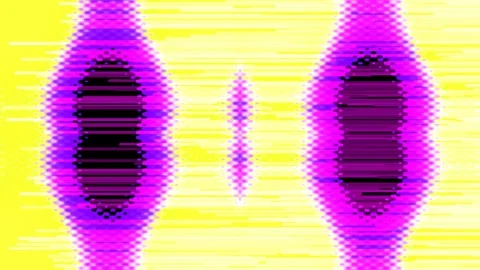 Vibrant retro synthwave acid wash background loop, bright neon glitch pattern Stock Footage 336880628