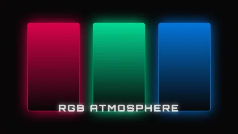 Vibrant RGB Color Gradient Display on Black Background for Modern Tech Visual Stock Footage 337502550