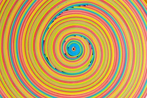 Vibrant rubber strips coil pattern Stock Photos