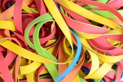 Vibrant rubber strips Stock Photos