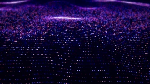 Vibrant Sci-Fi Mesh with Depth Stock Footage 312845382