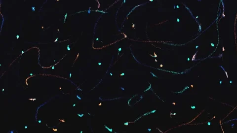 Vibrant scribble chalk crayon etch lines on black background, drawing overlay Video stock 323793681