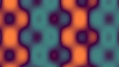 Vibrant seamless abstract pattern featuring interlocking retro curves in co.. 库存影片 337163592