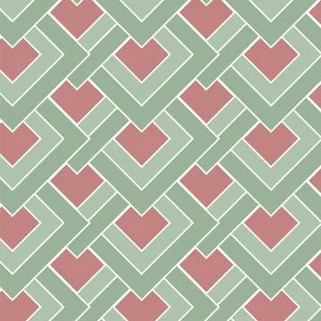 Vibrant seamless abstract pattern with overlapping colorful shapes backgrou.. Stock Illustration