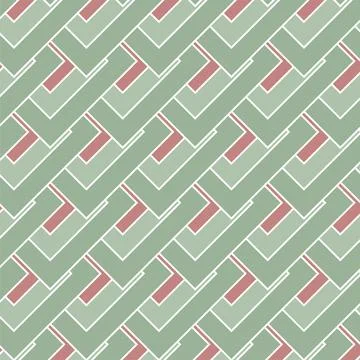 Vibrant seamless abstract pattern with overlapping colorful shapes backgrou.. Stock Illustration