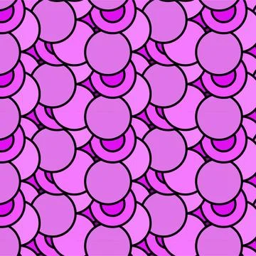 Vibrant seamless abstract pattern with overlapping colorful shapes backgrou.. Stock Illustration