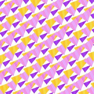 Vibrant seamless abstract pattern with overlapping colorful shapes backgrou.. Stock Illustration
