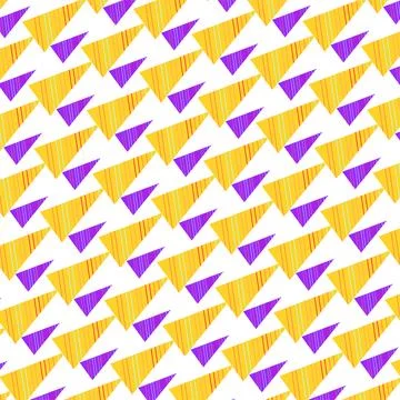 Vibrant seamless abstract pattern with overlapping colorful shapes backgrou.. Illustrazione stock