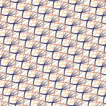 Vibrant seamless abstract pattern with overlapping colorful shapes backgrou.. Stock Illustration