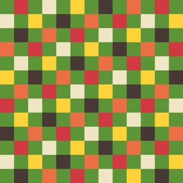 Vibrant seamless checkered grid pattern for Xmas, Christmas, and Happy New .. Illustrazione stock