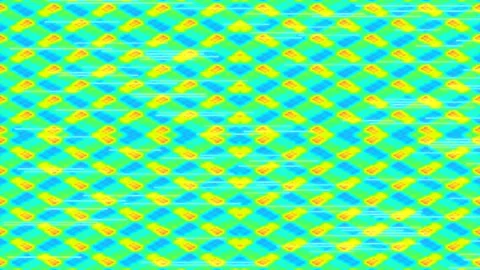 Vibrant seamless geometric pattern of abstract neon dots and lines Stock Footage 337573579