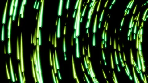 Vibrant seamless loop animation of lime green neon star particles falling down Stock Footage 340918139