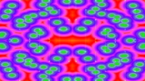 Vibrant, Seamless Pattern Background: Psychedelic Retro Geometric Design Stock Footage 339785290