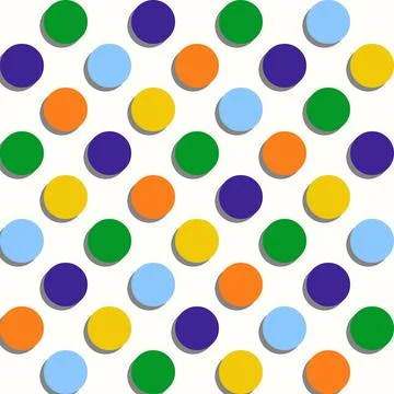 Vibrant seamless pattern of colorful circles, ideal for modern and luxury t.. Stock Illustration
