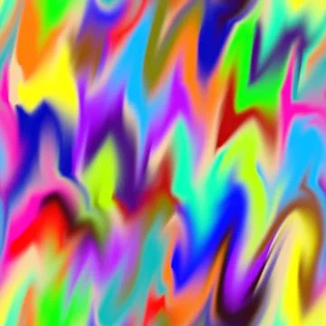 Vibrant seamless pattern featuring fluid, swirling colors in dynamic mix of reds Stock Illustration